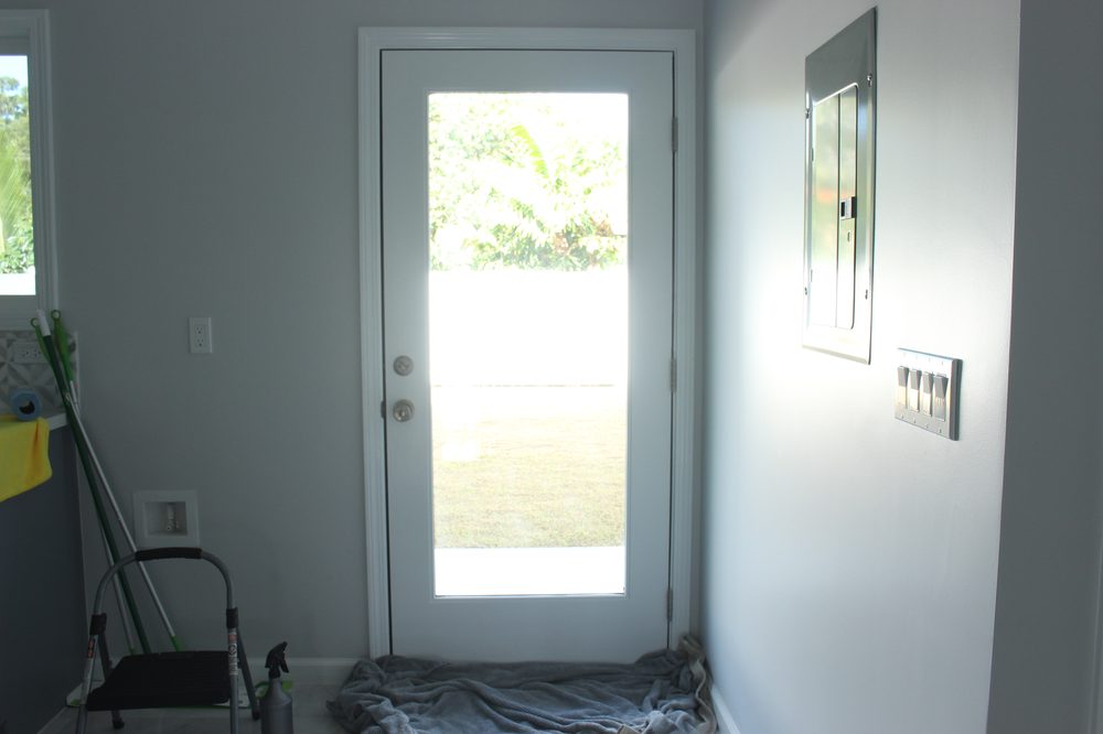 Back door before window tint