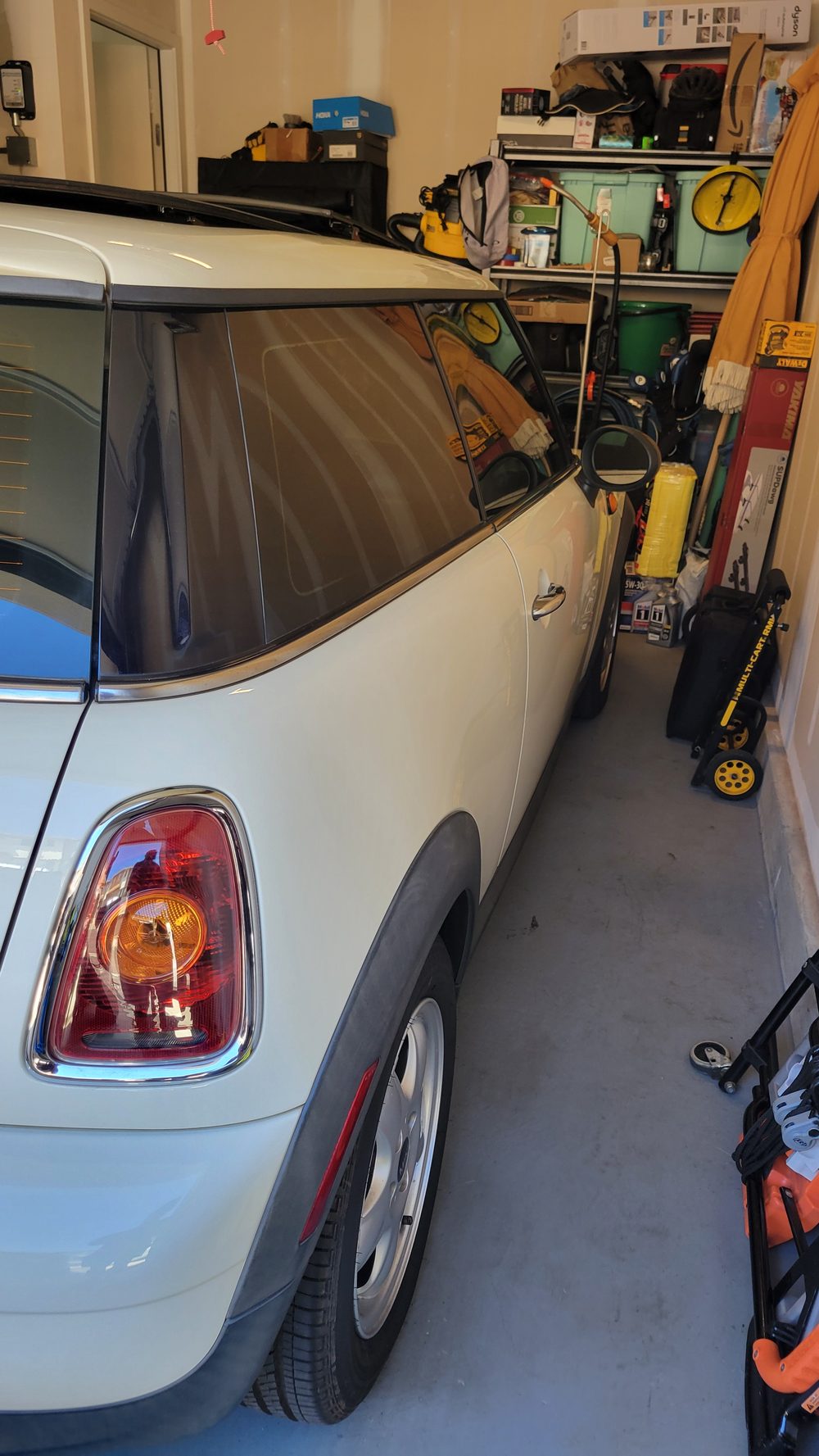 Mini Cooper after window tint