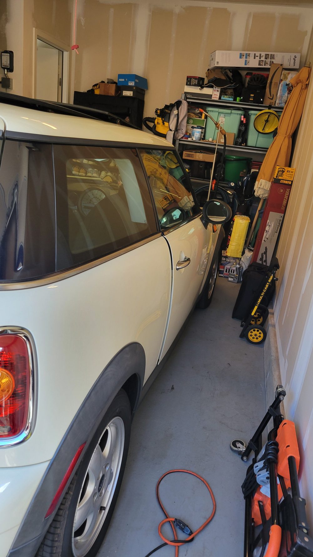 Mini Cooper before window tint